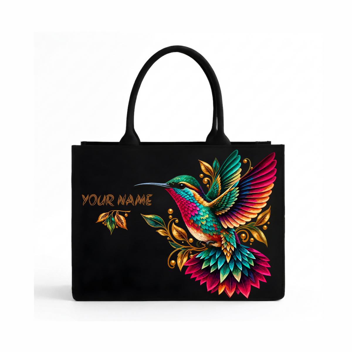 Personalized In Valtro Hummingbird Canvas Tote Bag