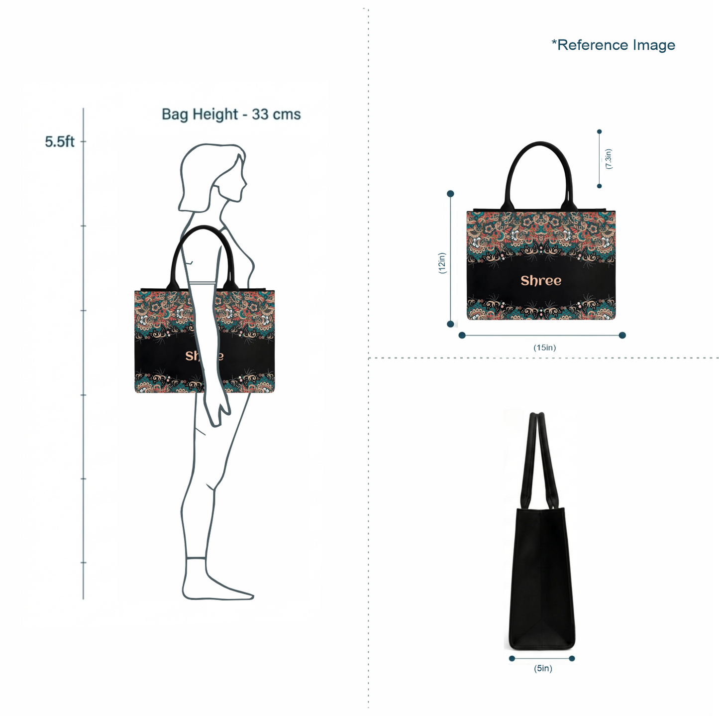 Customized In Valtro Designer tote Bag for women's– Spacious, Stylish & Lightweight | Luxurious Tote bag