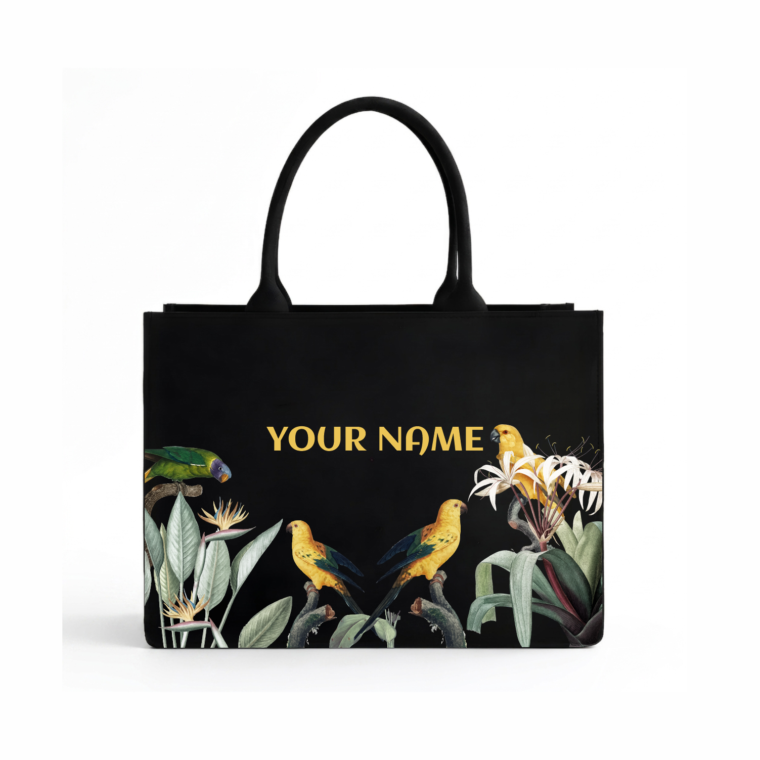Personalized Tote Bag
Custom Name Tote Bag
Tropical Birds Tote Bag
Women's Tote Bag
Black Tote Bag
Personalized Gift for Her
Floral Tote Bag
Custom Shopping Bag
Reusable Tote Bag
Premium Tote Bag