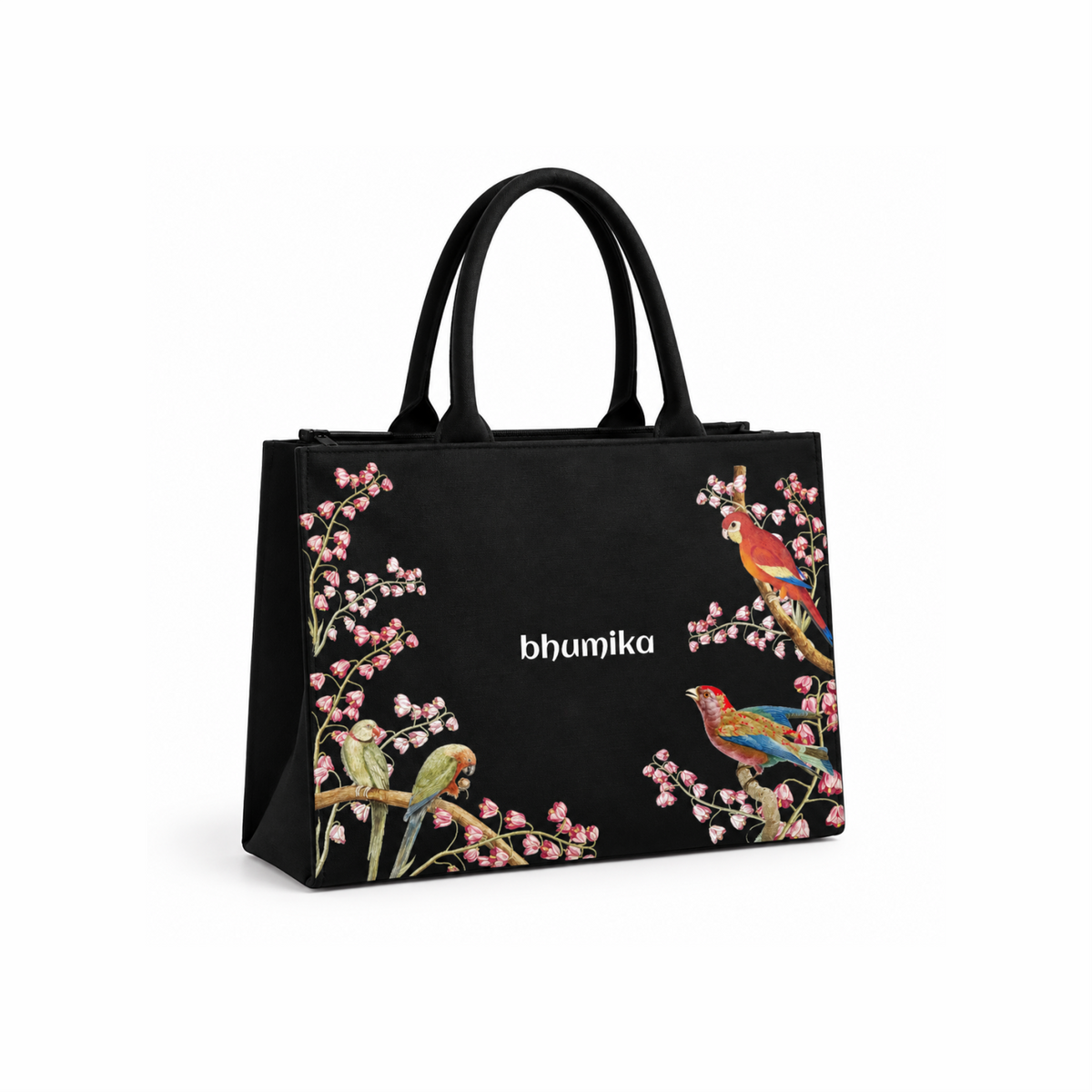 Bird Print Personalized Tote Bag for Women
