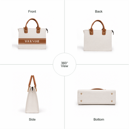 Customized Premium Personalized Canvas Tote Handbag