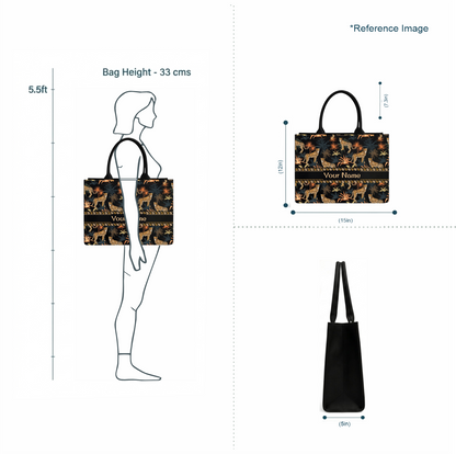 Luxury Personalized Cheetah Print Tote Bag for Women