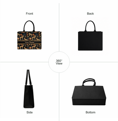 Luxury Personalized Cheetah Print Tote Bag for Women