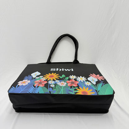 Elegance to your everyday style with this Personalized Floral Tote Bag