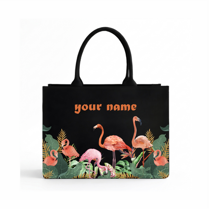 In Valtro Personalized Flamingo Tote Bag