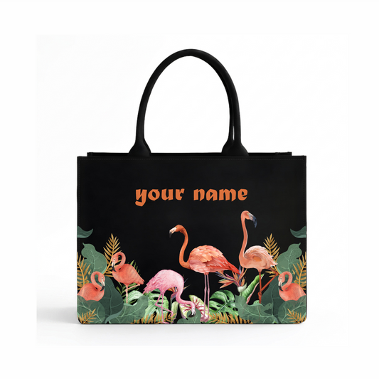 In Valtro Personalized Flamingo Tote Bag