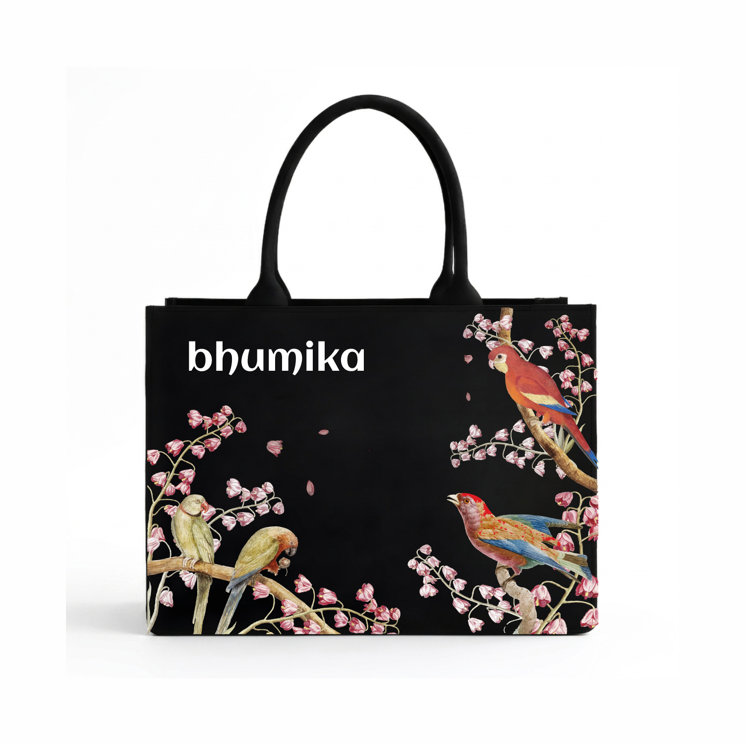 Bird Print Personalized Tote Bag for Women