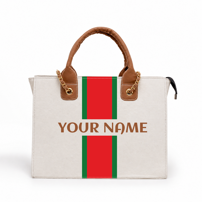 In Valtro Personalized Name Canvas Tote Bag – Premium Women’s Laptop & Shoulder Bag