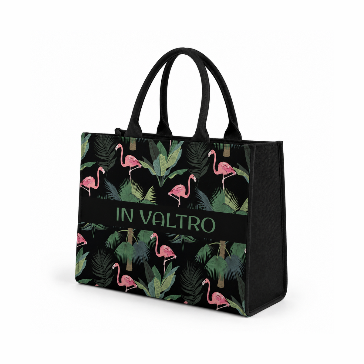 IN VALTRO – Flamingo Printed Laptop Tote Bag