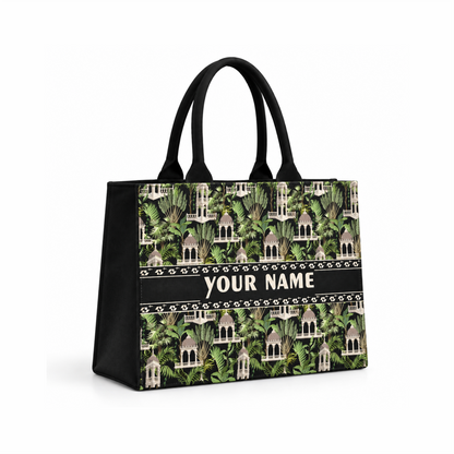 Customized In Valtro Printed Canvas Tote Bag – Personalized Name Design