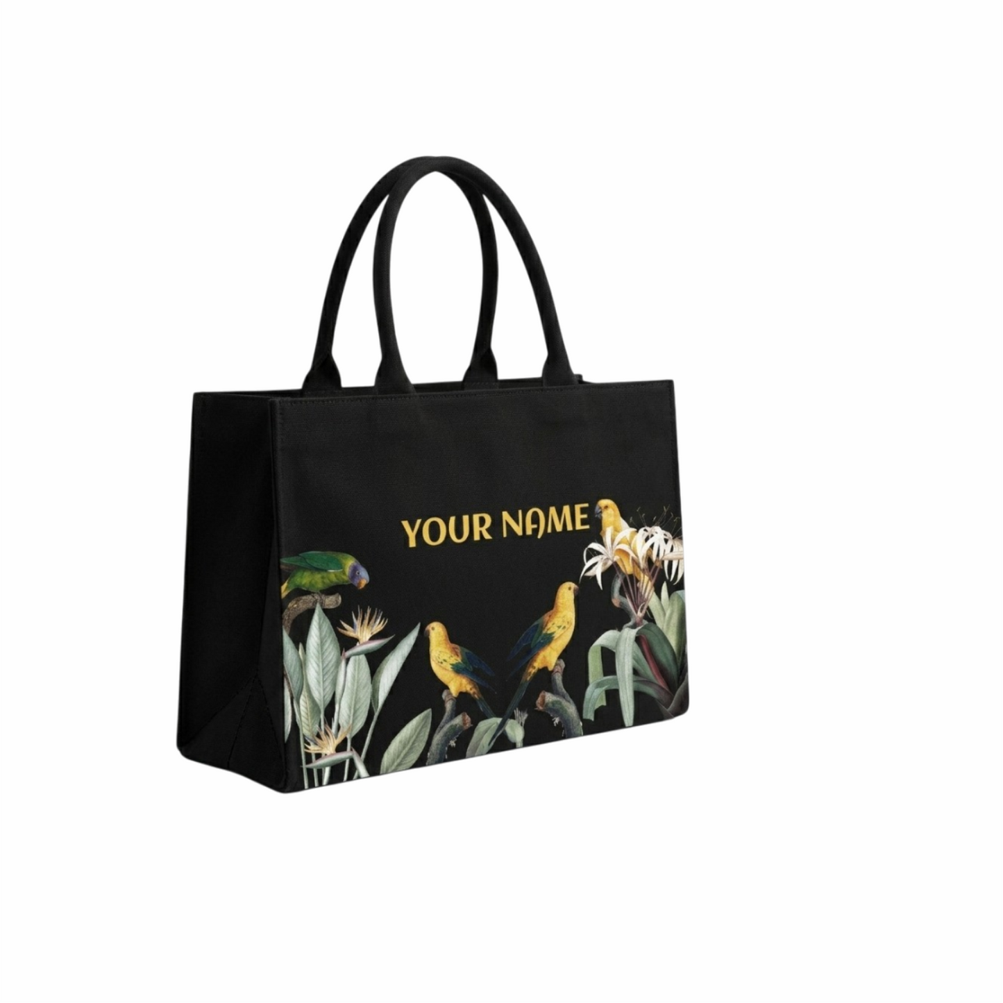Personalized Tropical Birds Premium Tote Bag