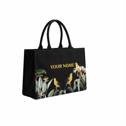 Personalized Tropical Birds Premium Tote Bag