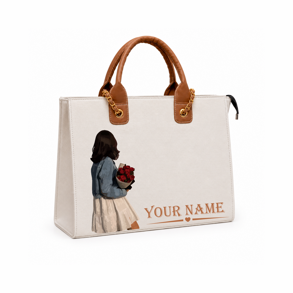 Personalized in valtro  Women’s Tote Bag with DTF Print