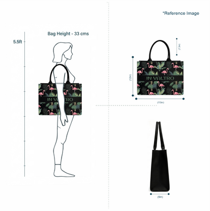 IN VALTRO – Flamingo Printed Laptop Tote Bag