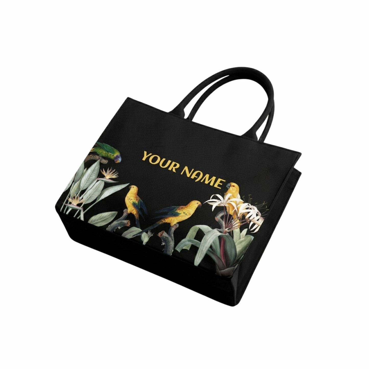 Personalized Tropical Birds Premium Tote Bag