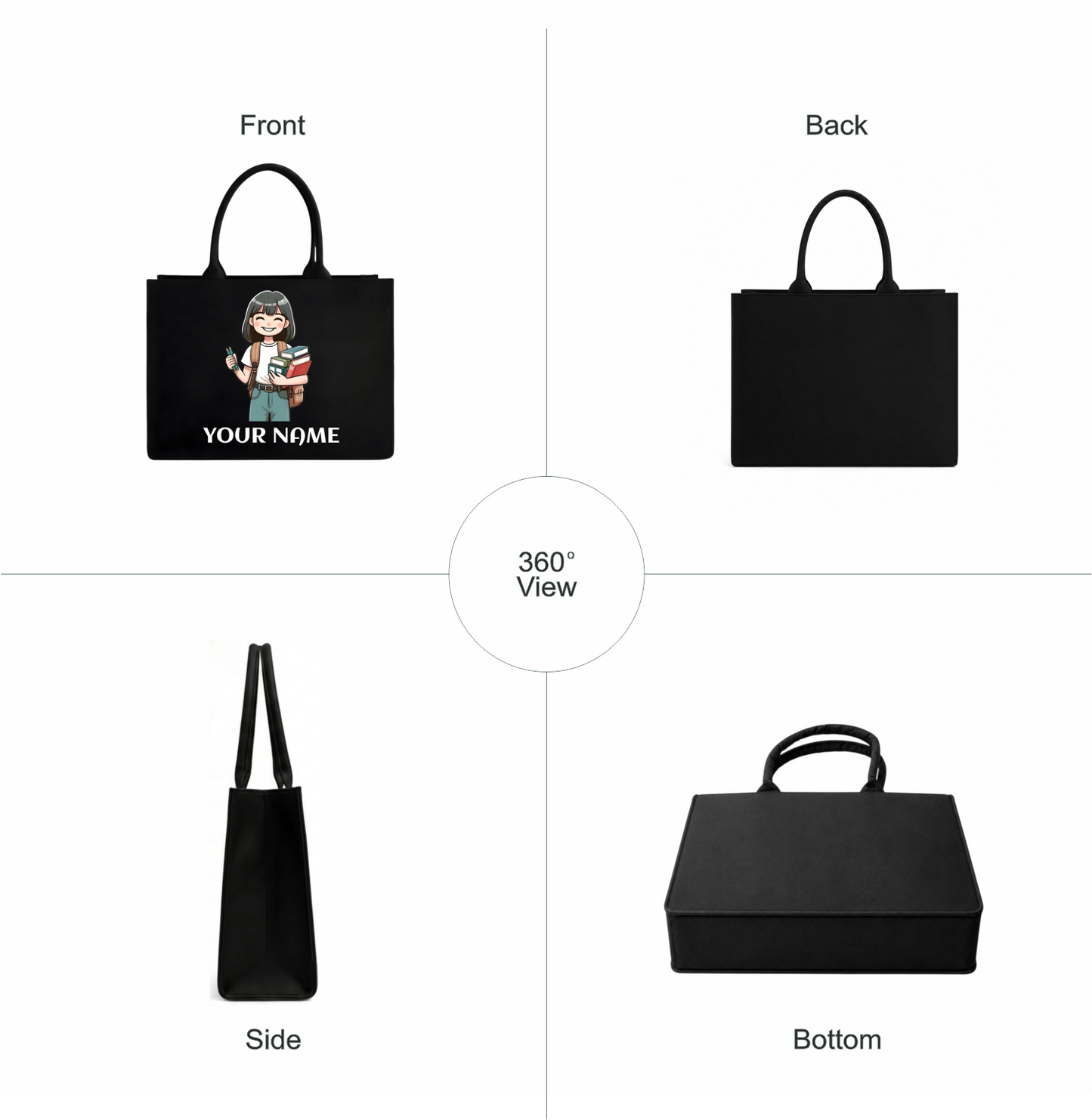 Personalized Student Tote Bag – Product Description