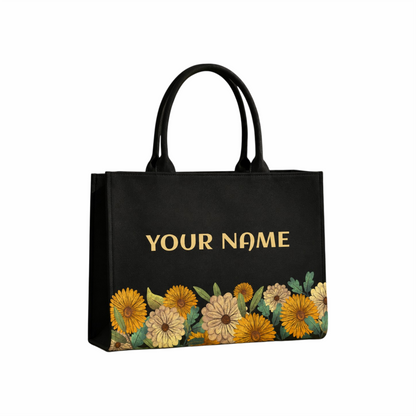 પર્સનલાઇઝ્ડ ફ્લોરલ ટોટ બેગ – આકર્ષક અને સ્ટાઇલિશ રોજિંદા ઉપયોગ માટે