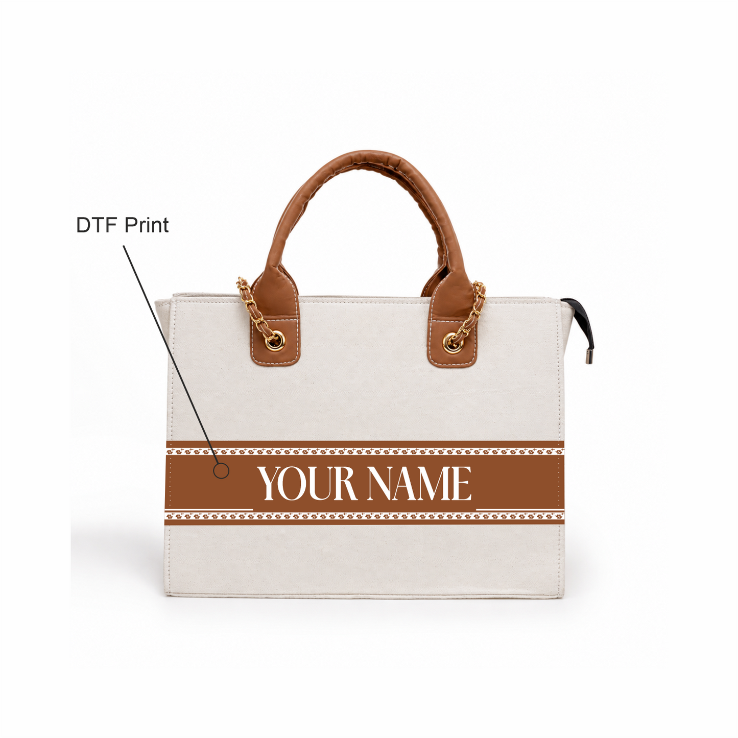 Customized Premium Personalized Canvas Tote Handbag