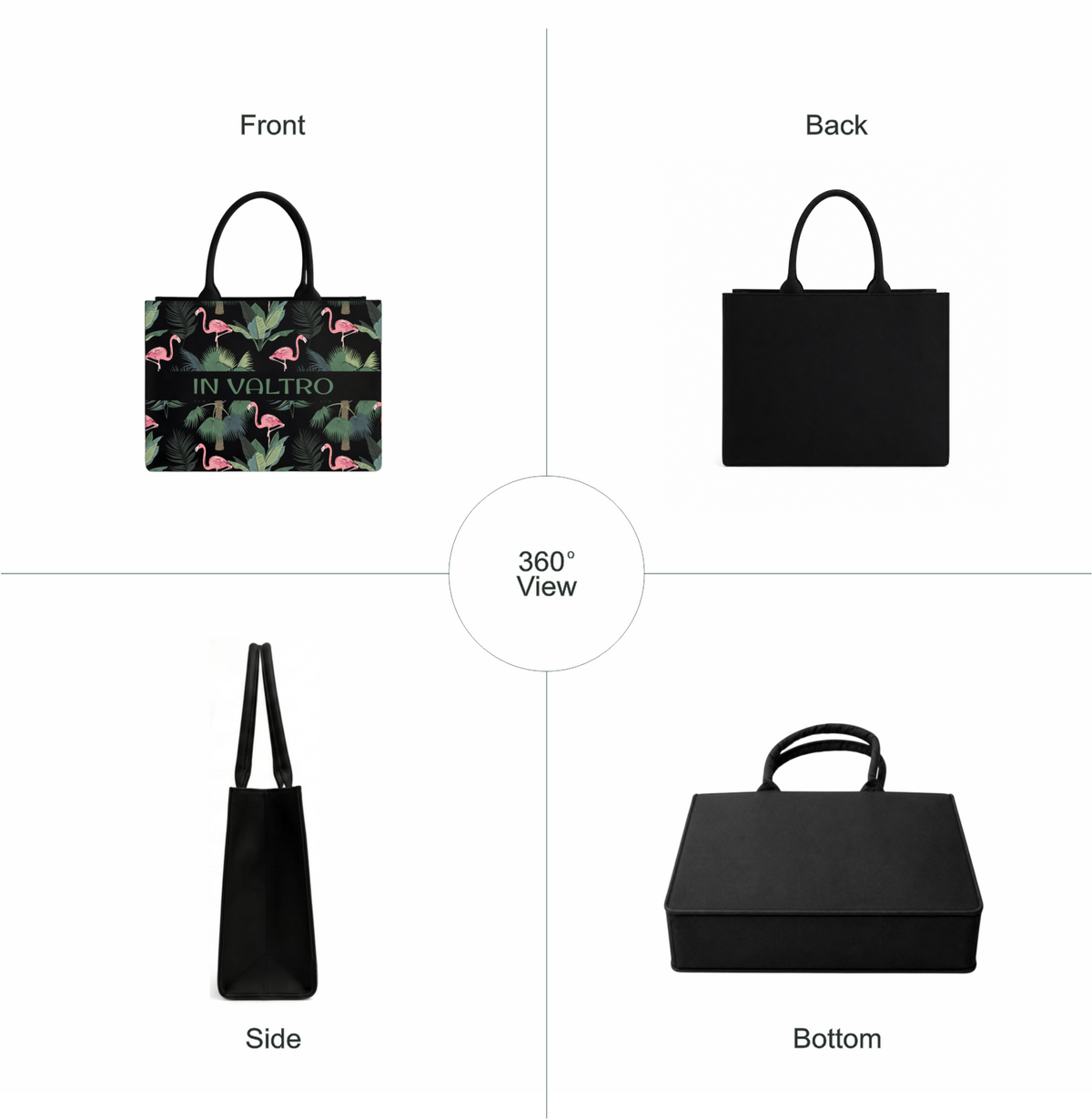 IN VALTRO – Flamingo Printed Laptop Tote Bag