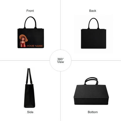 Personalized Elegant Girl Tote Bag with Custom Name ⭐ (Best Choice)
