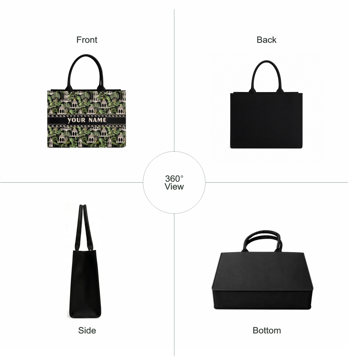 Customized In Valtro Printed Canvas Tote Bag – Personalized Name Design