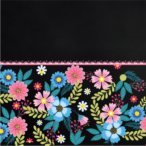 Personalized Floral Name Tote Bag for Women
