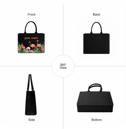 In Valtro Personalized Flamingo Tote Bag